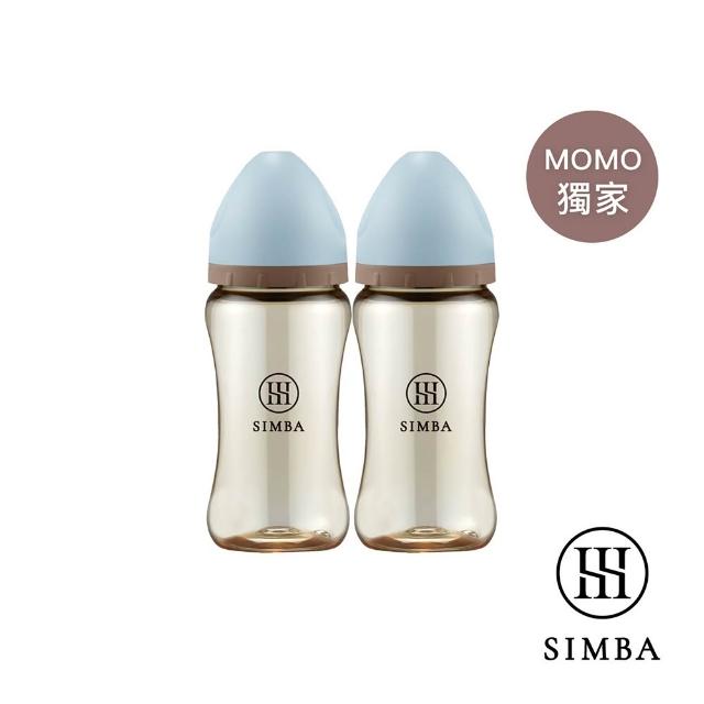 【Simba 小獅王辛巴】蘊蜜鉑金PPSU寬口防脹氣奶瓶2入組(270ml/全齡適用/momo獨家/主導式餵奶專用)