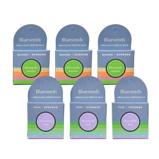 【Blueseeds】奇妙草本薄荷防護精油膏 6g/奇妙草本萬用修護精油膏 6g x3入組|芙彤園