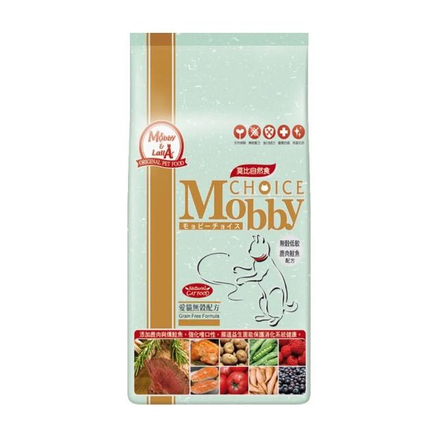 【Mobby 莫比】2包組-無穀愛貓配方6.5kg(貓飼料/鹿肉鮭魚/鵪鶉鴨肉/鱒魚馬鈴薯)
