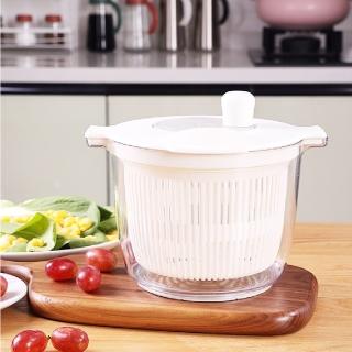 12720993 OL 【廚房小物】手轉式簡易蔬果脫水器(瀝水籃 洗菜籃 清洗器 離水器 洗菜器 甩乾器 蔬菜 水果)