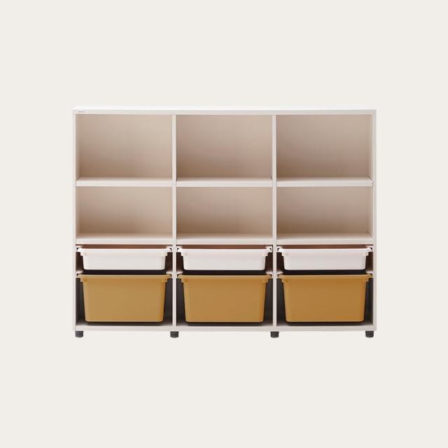 【iloom 怡倫家居】EDDI KIDS 1400型 3層收納櫃(書櫃 書架 雙層書架 兒童書架 置物書架 玩具櫃 收納櫃)