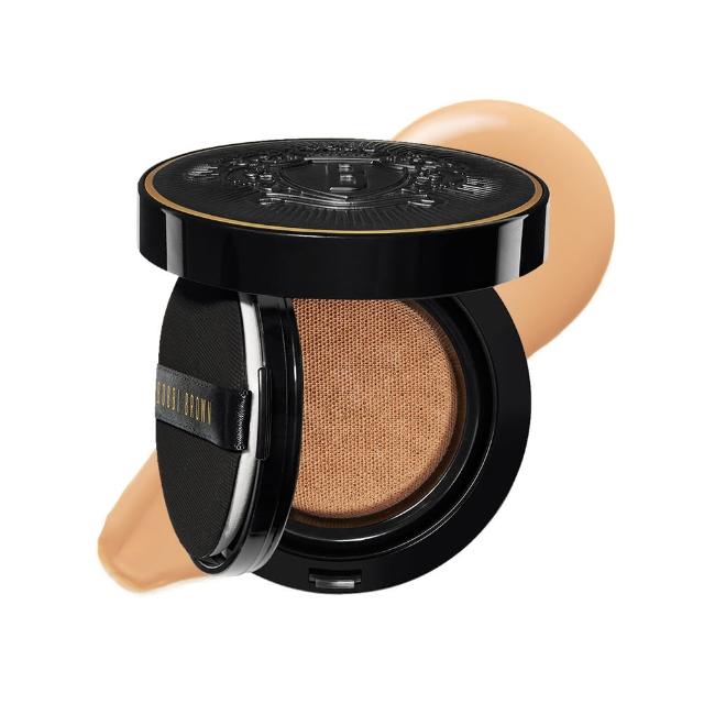 【Bobbi Brown 芭比波朗】霧光氣墊奢光定妝組(磁吸底妝/霧光氣墊+冬蟲夏草蜜粉)