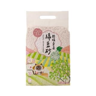 【Munchee 貪貪】輕植桑茶綿豆砂6入組(生態除臭貓砂｜2mm極短粒設計)