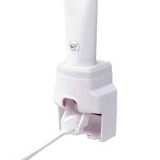 壁掛自動擠牙膏器(牙膏器 擠牙膏器 牙刷架 黏貼式牙刷架 牙膏架 懶人牙膏器)