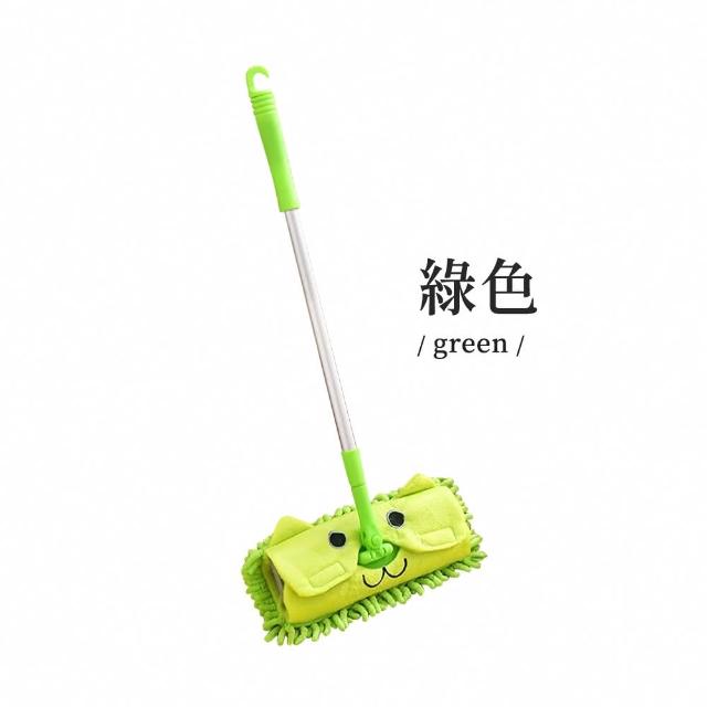 【E.dot】2入組 乾溼兩用雪尼爾伸縮旋轉拖把