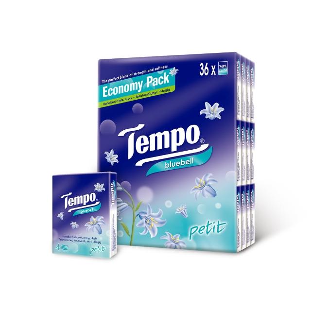 【TEMPO】4層加厚紙手帕香氛袖珍包(7抽x36包/組)