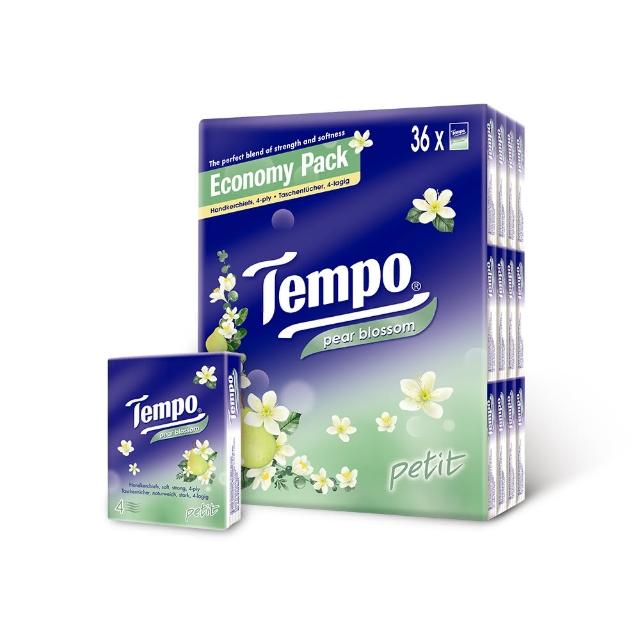 【TEMPO】4層加厚紙手帕香氛袖珍包(7抽x36包/組)