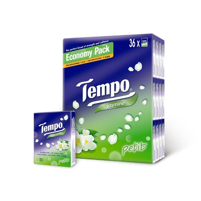 【TEMPO】4層加厚紙手帕香氛袖珍包(7抽x36包/組)