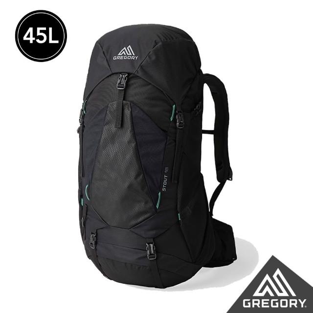 【Gregory】45L STOUT 登山背包 登山包 森林黑 漠石黃 界限藍(透氣背板 臀帶 多日登山包 水袋包 睡袋隔間)