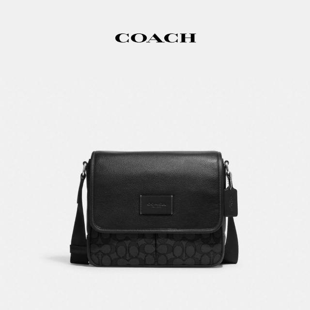 【COACH】蔻馳官方直營 SPRINT25經典Logo地圖包 騎行包 郵差包 斜背包