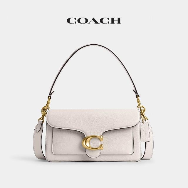 【COACH】蔻馳官方直營 TABBY 26 單肩手袋 單肩包 肩背包-B4/粉筆白色(CH857)