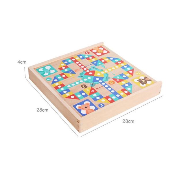 【QLZHS】五合一棋盤桌遊 桌遊遊戲 益智遊戲 聚餐聚會 親子遊戲(中國象棋 跳棋 五子棋 飛行棋 鬥獸棋)