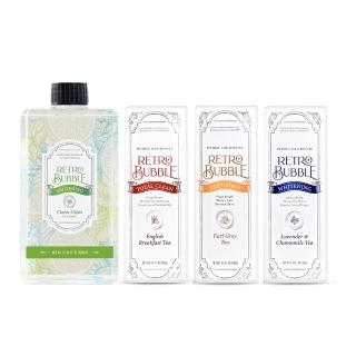 【RETRO BUBBLE】全效/去漬/美白精品牙膏漱口水組合(無氟牙膏*3+無酒精漱口水*1)