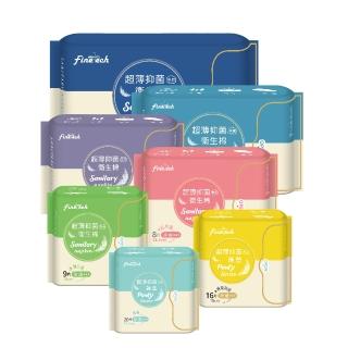 12863100 OL 【Finetech 釩泰】6+6 超薄抑菌涼感衛生棉、護墊 6+6包(15.5cm/18cm/19cm/24.5cm/29cm/34cm/42cm)