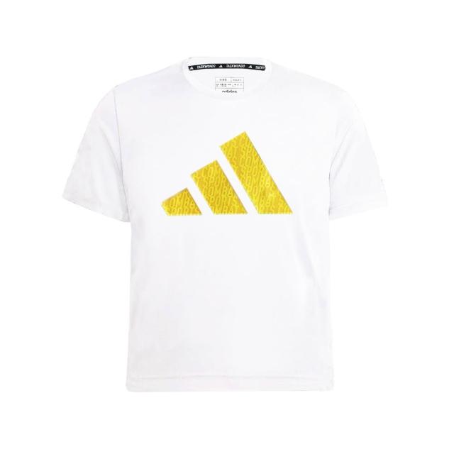 【adidas 愛迪達】兒童吸濕排汗透氣短袖上衣-兩件組(短T 大童 男童 女童 彈性 透氣 快乾 經典)