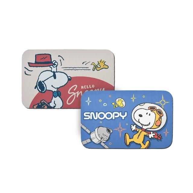 【SNOOPY 史努比】買一送一 超吸水薄型止滑吸水地墊 腳踏墊 多款選(正版授權 科技吸水布  可機洗 玄關墊)