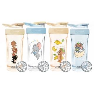 【Blender Bottle】湯姆貓與傑利鼠〈Strada Tritan〉按壓式防漏環保水壺28oz/828ml(隨行杯/運動水壺)