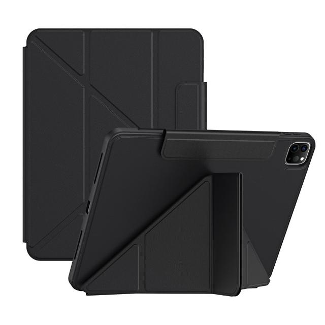 【YUNMI】iPad Air7/Air6/Air5/Air4 11吋 通用款 搭扣系列磁吸感應保護殼 保護套 帶筆槽 Y折支架平板皮套