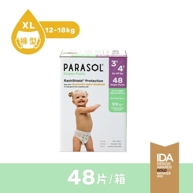 【PARASOL】總代理|進化版_新科技水凝果凍褲 禮盒4箱組 褲型尿布L-XXL(2包/箱)