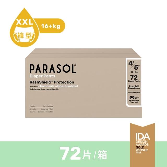 【PARASOL】總代理｜進化版_Clear+Dry 新科技水凝果凍褲 囤貨箱購2箱組 褲型尿布L-XXL(2包/箱)