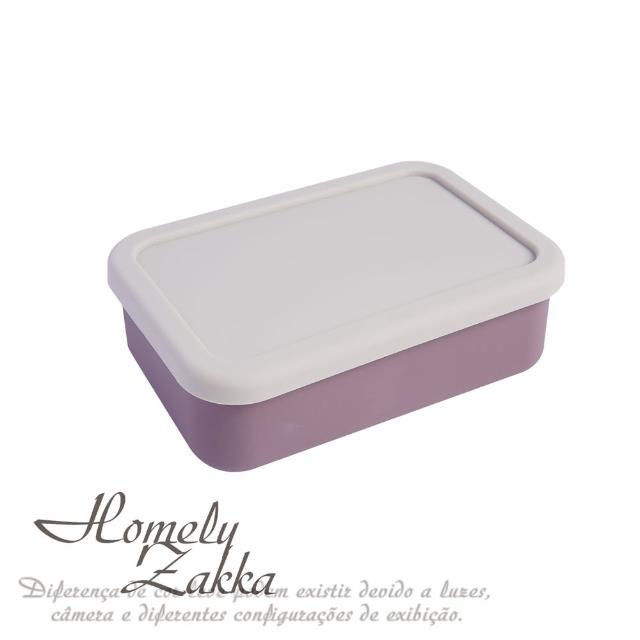 【Homely Zakka】北歐風高顏值撞色長方型享瘦減脂211餐盒/分隔便當盒_3色任選(微波爐加熱 減脂便當盒)
