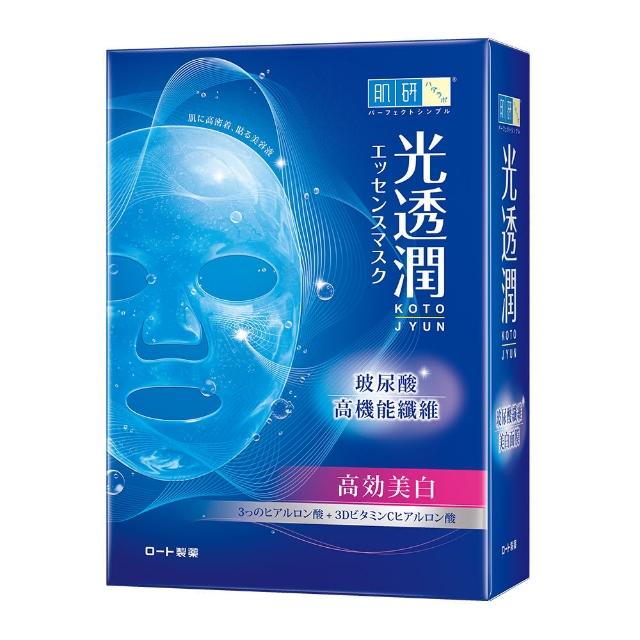 【肌研】官方直營 光透潤玻尿酸纖維面膜 6片/盒(精華液 深度補水潤澤)
