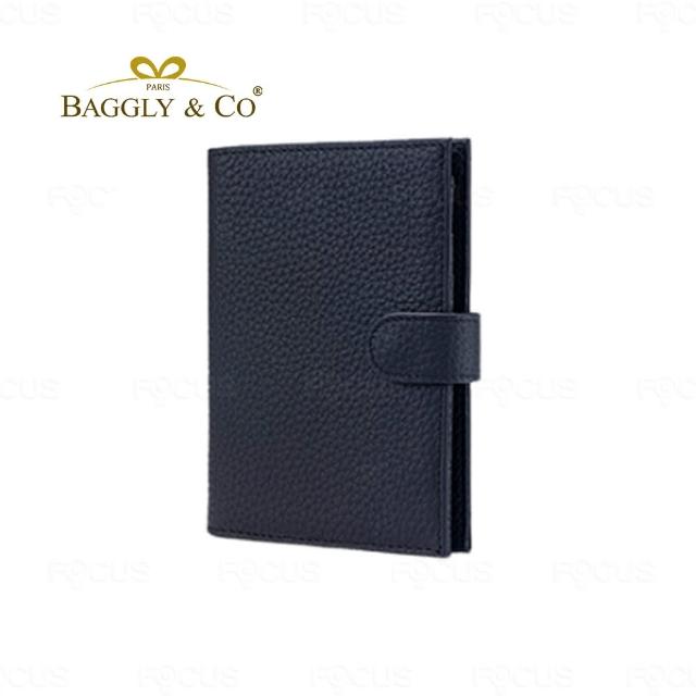 【BAGGLY&CO】雙11 格拉蒂RFID防盜刷頭層牛皮多夾層錢包護照夾 粉/藕/紫/淺綠/焦糖/