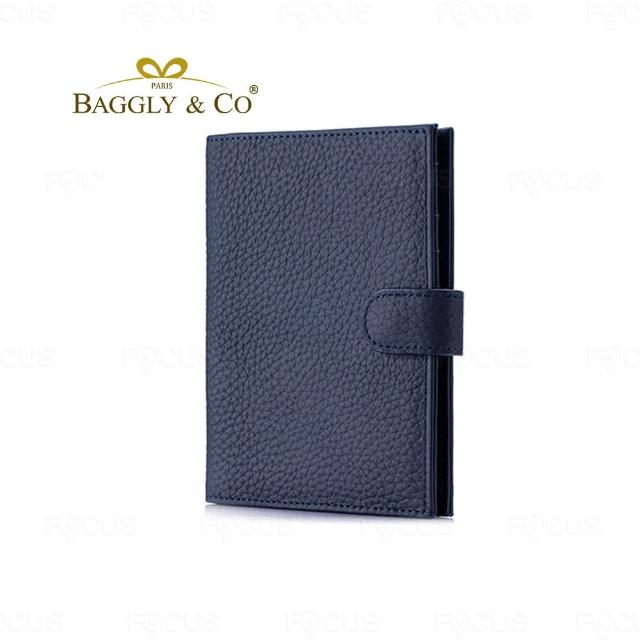【BAGGLY&CO】雙11 格拉蒂RFID防盜刷頭層牛皮多夾層錢包護照夾 粉/藕/紫/淺綠/焦糖/
