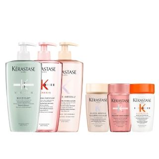 【KERASTASE 巴黎卡詩】500ml大容量髮浴/洗髮精(多款任選/控油/護色/去屑/豐盈/養髮)(情人節禮物/七夕禮物)