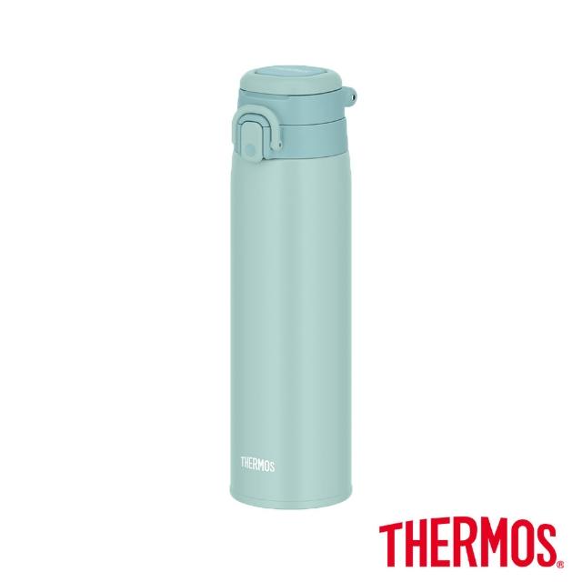 【THERMOS 膳魔師】超值2入_可進洗碗機不鏽鋼90度輕鬆開蓋真空保溫杯500ml+保溫瓶750ml(JOR-500+JOS-750)