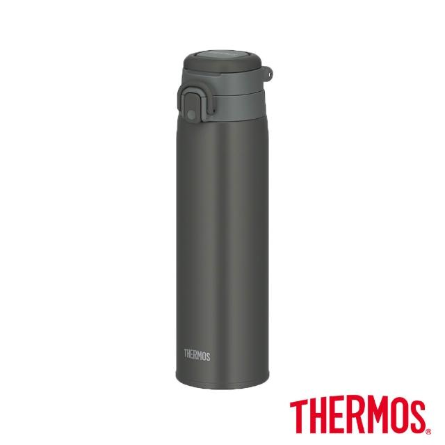 【THERMOS 膳魔師】超值2入_可進洗碗機不鏽鋼90度輕鬆開蓋真空保溫杯500ml+保溫瓶750ml(JOR-500+JOS-750)