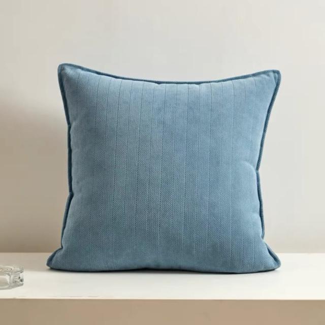 【HEAVEN 研紡枕所】抱枕套四件組 大尺寸厚磅人字紋系列抱枕套－60x60cm(大尺寸抱枕套、靠墊套四件組合)