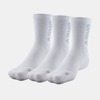 【UNDER ARMOUR】UA 男女同款 3-Maker 3pk 中長襪_1382025-100(白色)