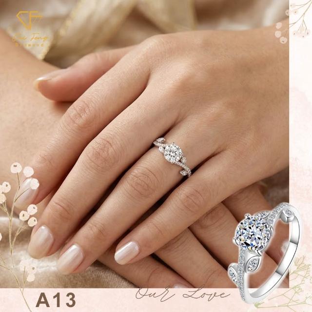 【CF Diamond】2026新品上市｜momo獨家 (生日 禮物 1克拉 項鍊 戒指 耳環 手鍊 莫桑鑽 培育鑽)