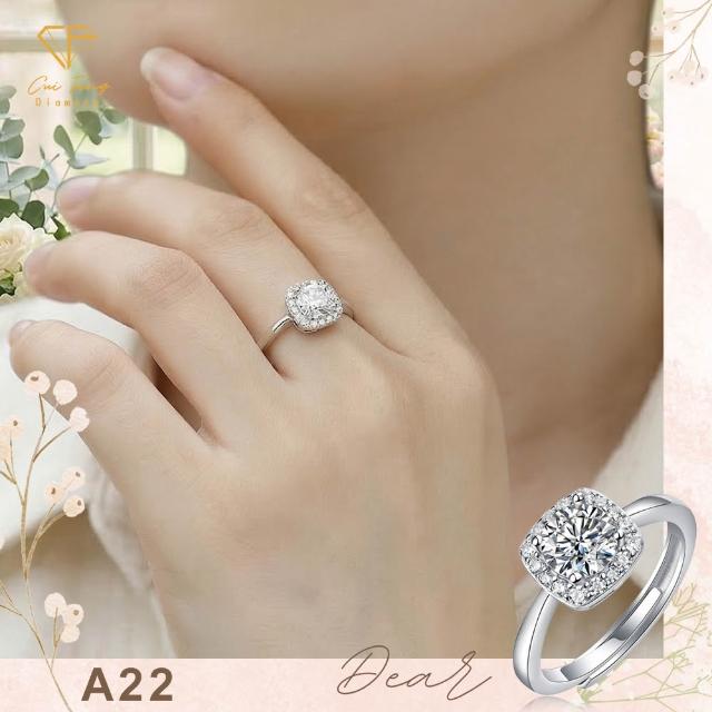 【CF Diamond】2026新品上市｜momo獨家 (生日 禮物 1克拉 項鍊 戒指 耳環 手鍊 莫桑鑽 培育鑽)