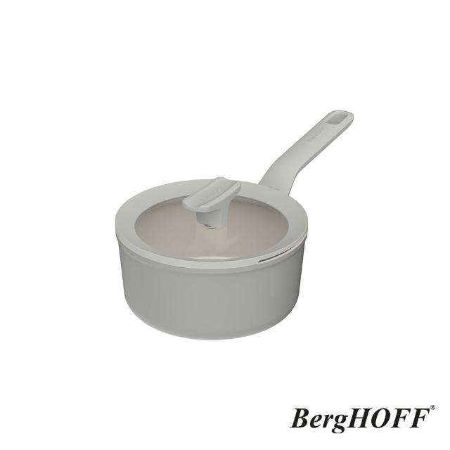 【BergHOFF 貝高福】Balance陶瓷塗層不沾鍋單柄含蓋湯鍋18cm(BHBL-S18)