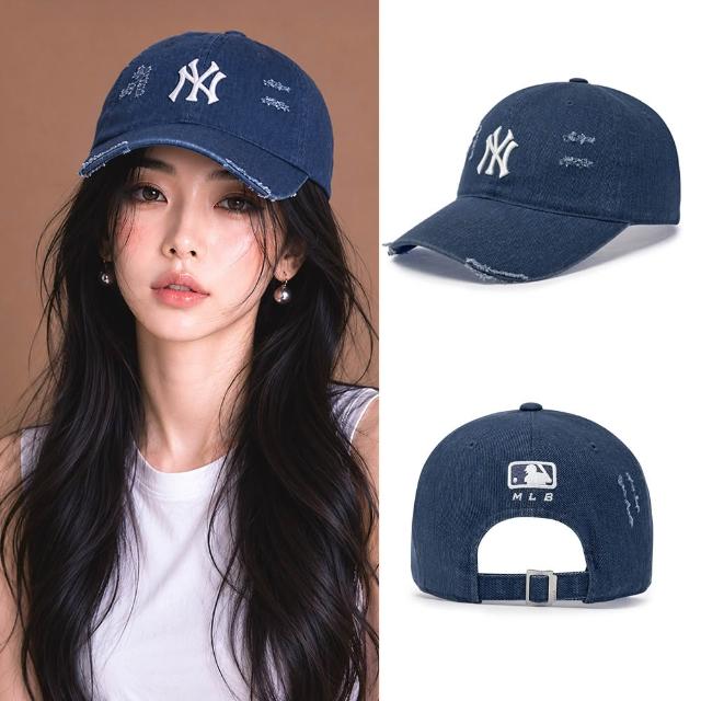 【MLB】牛仔 復古 仿舊棒球帽 KARINA/TWS同款老帽 Varsity系列(CPVL6.CPVV3.CPVV0.CPV03-多款任選)
