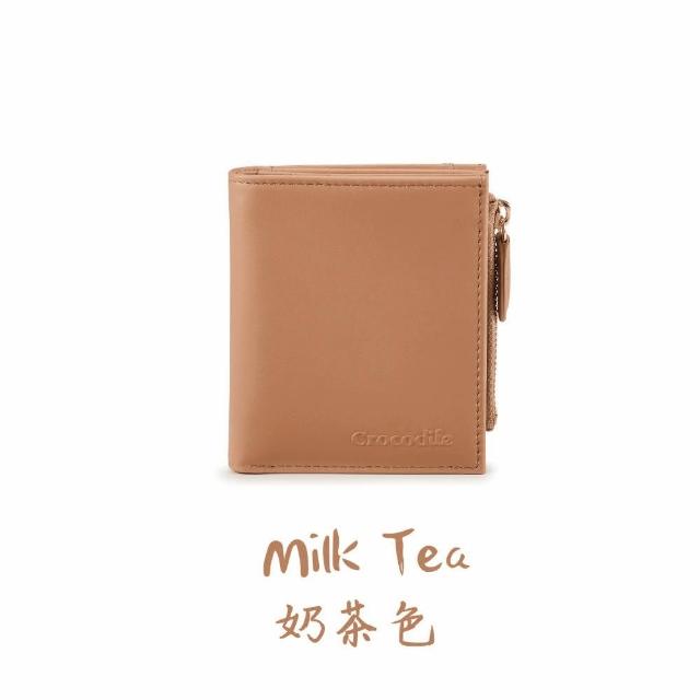 【Crocodile】中性皮夾 直式輕薄短夾 8卡拉鍊 Boston系列-0103-11704-鱷魚皮件(多色任選