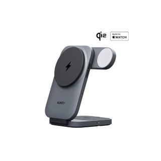 【AUKEY】LC-MC312 MagFusion Z Qi2 三合一磁吸折疊式旅行無線充電器(全台首款 雙重認證)