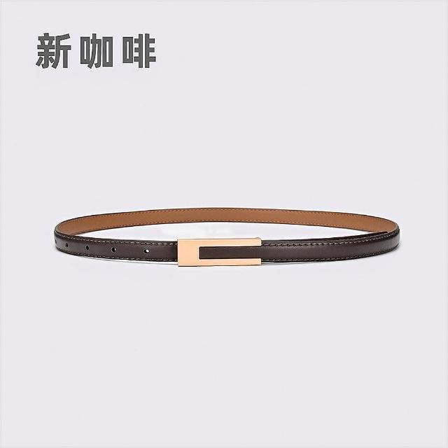 【MoonDy】細皮帶 百搭腰帶 優雅皮帶 高級款 褲帶 腰帶 復古皮帶 小皮帶 女腰帶 精品腰帶 