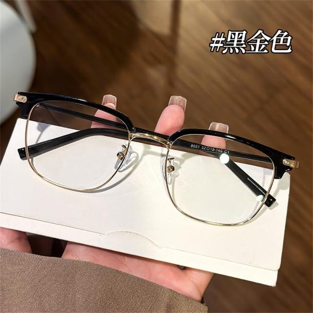 【MoonDy】眼鏡 鏡架 鏡框 文青眼鏡 女生眼鏡 半框鏡架 男生眼鏡 高顏值 眉毛架鏡框 小臉 