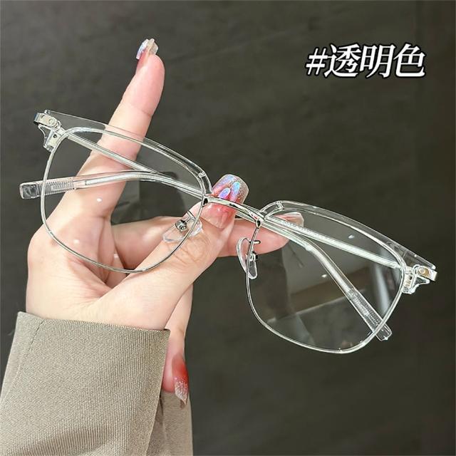 【MoonDy】眼鏡 鏡架 鏡框 文青眼鏡 女生眼鏡 半框鏡架 男生眼鏡 高顏值 眉毛架鏡框 小臉 