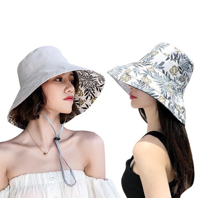 【QIDINA】買一送一 夏季休閒防曬帽 2入組(防曬遮陽帽/漁夫帽/鴨舌帽/棒球帽)