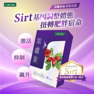 【iVENOR】專利玫瑰果多酚 紫孅果x3盒(30粒/盒 )
