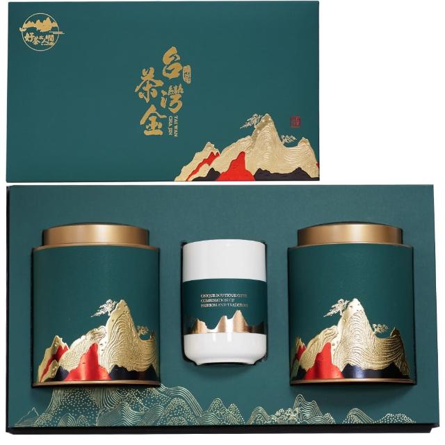 【台灣好茶】福袋 セットD 梨山迎香烏龍、合歡山高冷茶、梨山頂極金萱茶 好茶在人間】登峰至極台灣最高海拔頂級高山茶禮盒(75gx2福壽梨山/罐/+