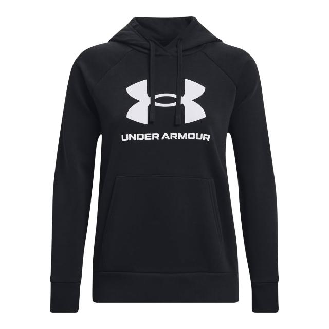 【UNDER ARMOUR】UA 女 Rival Fleece Logo 保暖長袖帽T/大學T(多款任選)