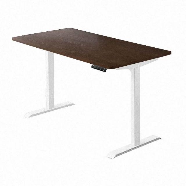 【FUNTE】Prime 實木電動升降桌/二節式+ 120x70cm 四方桌板 兩色可選(實木桌 辦公桌 電腦桌 工作桌)