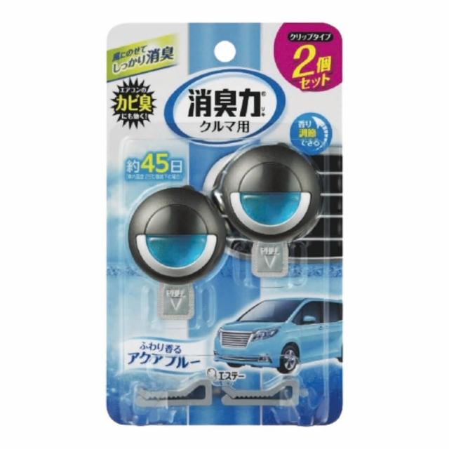 【雞仔牌】日本 車用夾式芳香劑 3.2ml*2(除臭/消臭/去味/香氛/平輸商品)