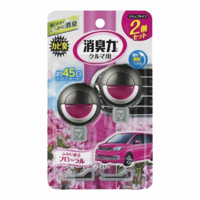 【雞仔牌】日本 車用夾式芳香劑 3.2ml*2(除臭/消臭/去味/香氛/平輸商品)