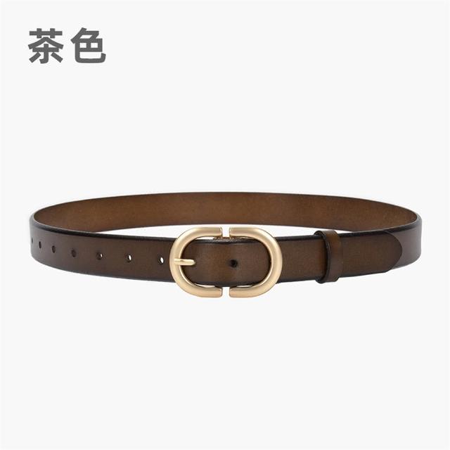 【LEEHER】女生/復古皮帶/韓國皮帶/針扣皮帶/真皮腰帶/頭層牛皮帶/女褲帶/金扣皮帶/寬皮帶